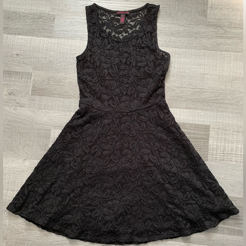 Material girl black lace dress